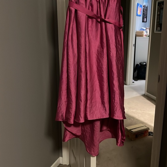 6th and Lane High Low Fuchsia Dress - Picture 3 of 8